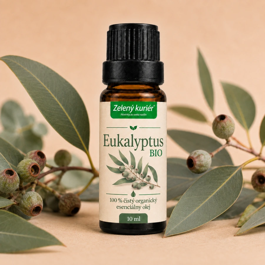 Eukalyptus BIO – 100 % čistý organický esenciálny olej, 10 ml