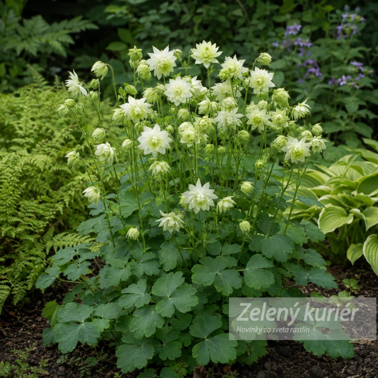 Aquilegia vulgaris ´Green Apples´, 1L , 60 cm