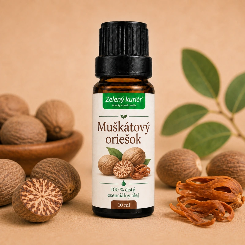 Muškátový oriešok – 100 % čistý esenciálny olej, 10 ml