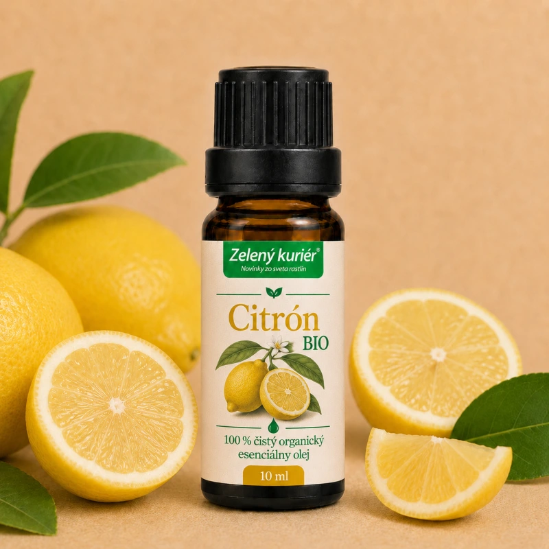 Citrón BIO – 100 % čistý organický esenciálny olej, 10 ml
