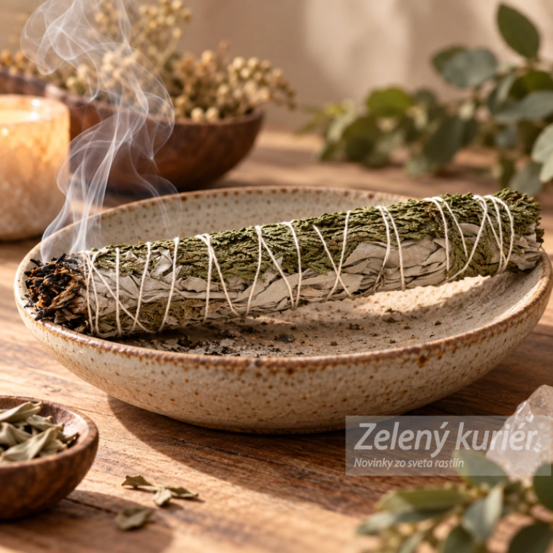 Biela šalvia & céder – vykurovací zväzok 22 cm 1