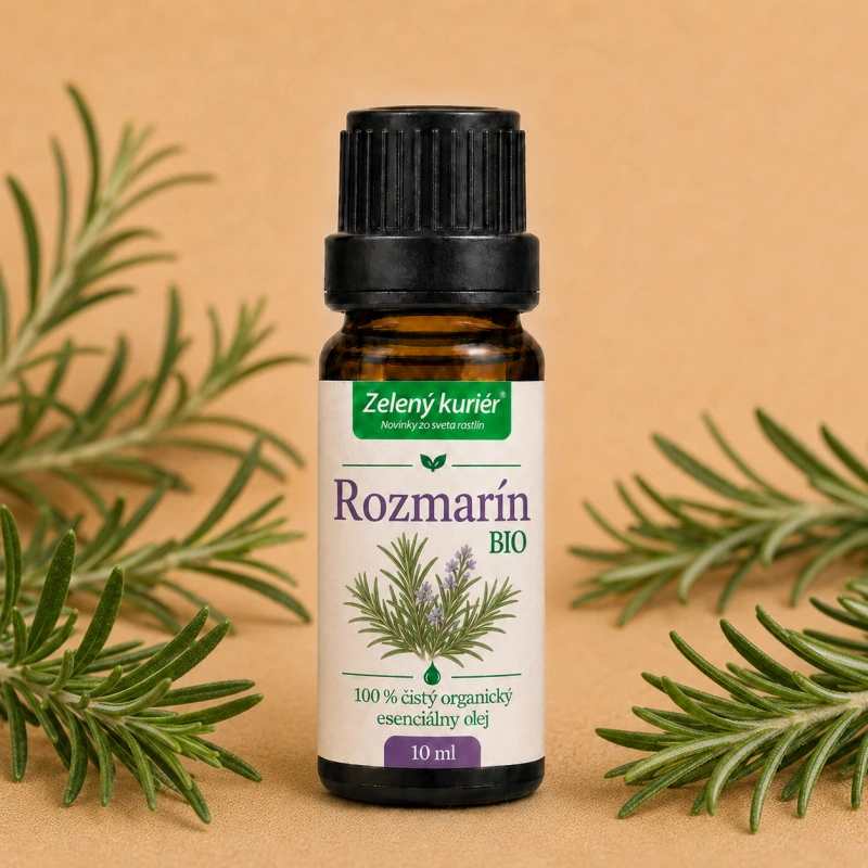 Rozmarín BIO – 100 % čistý organický esenciálny olej, 10 ml