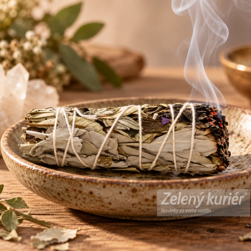 Biela šalvia & Yerba Santa – vykurovací zväzok 10 cm 1