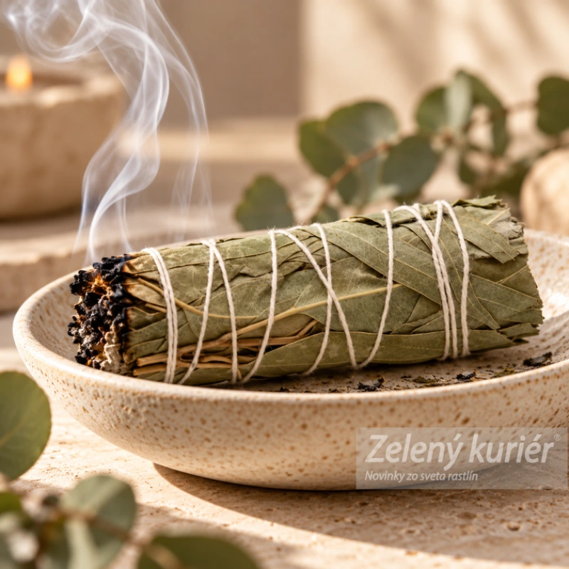 Biela šalvia & eukalyptus – vykurovací zväzok 10 cm 1