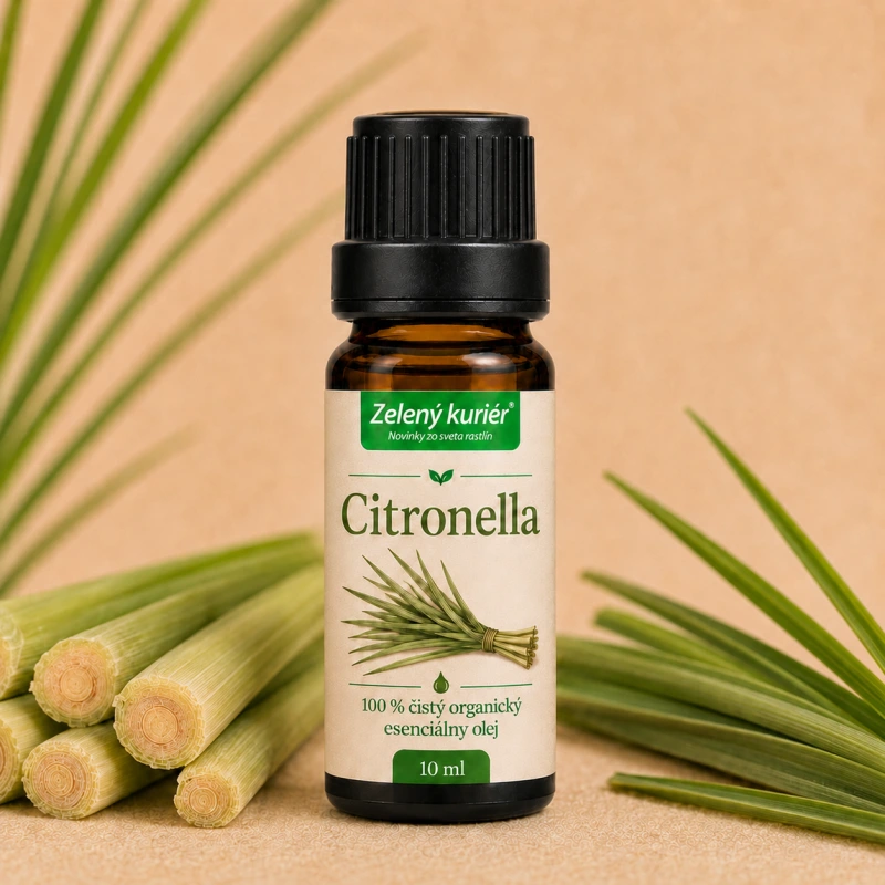 Citronella – 100 % čistý esenciálny olej, 10 ml