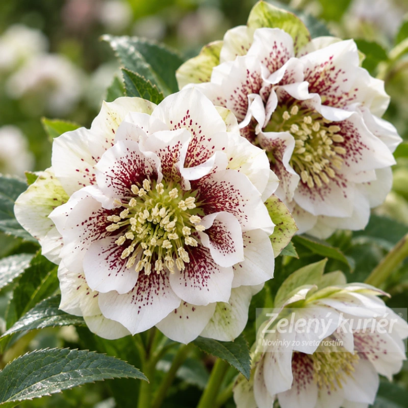 Čemerica, Helleborus double ellen white spotted
