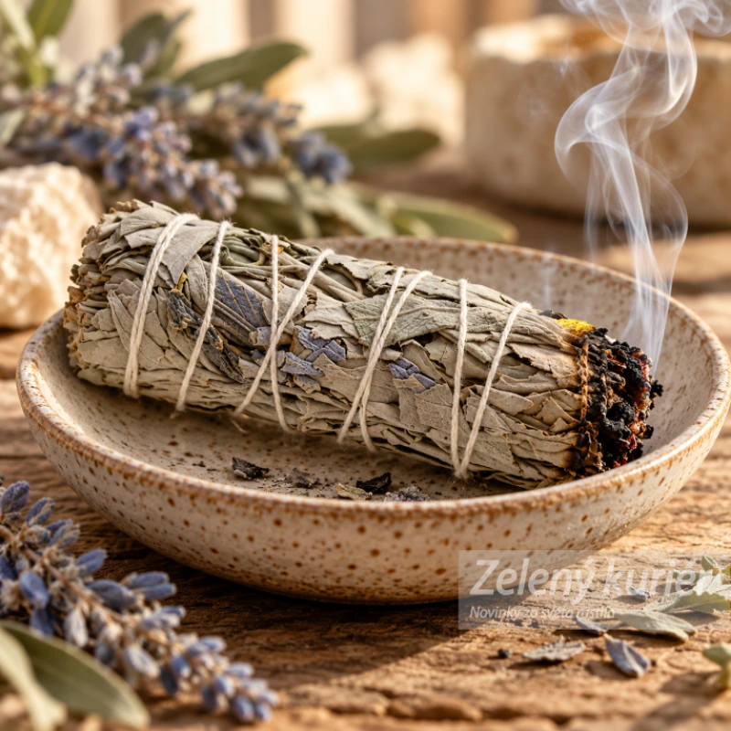 Biela šalvia & modrá šalvia – vykurovací zväzok 10 cm 1