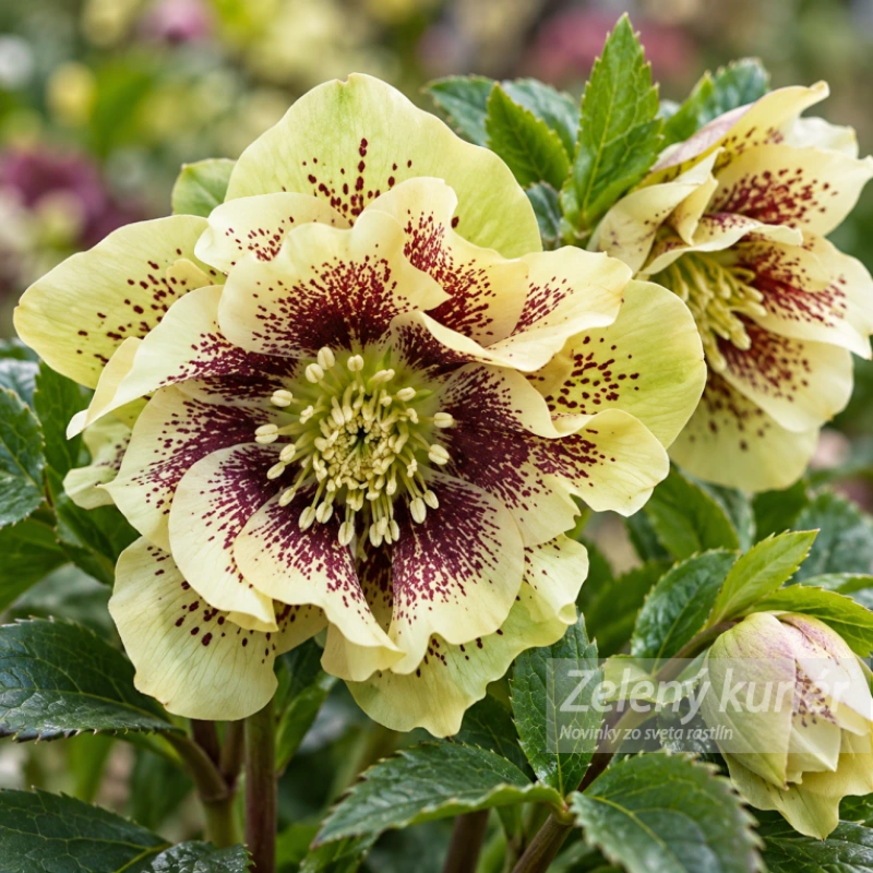 Čemerica, Helleborus Double Ellen yellow spotted