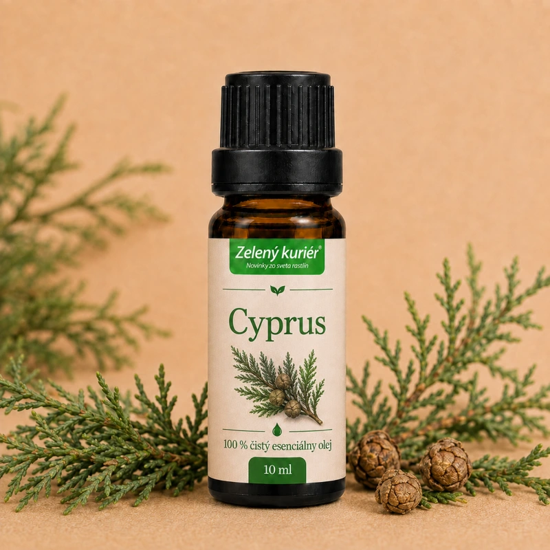 Cyprus (Cypress) – 100 % čistý esenciálny olej, 10 ml